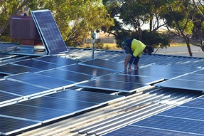 Solar Panels at our Virginia Winery