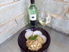 Scallop and Eggplant Risotto