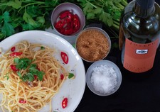 Spaghetti with Garlic, Chilli and Olive Oil