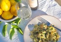 Butterfly Pasta with Zucchini and Prawns